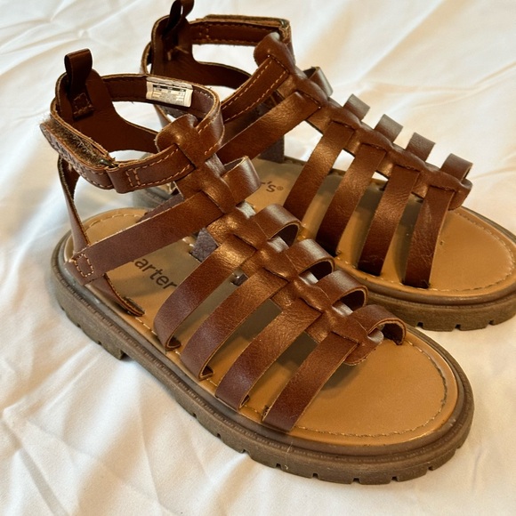 Girls Size 11 Brown Gladiator Sandals - Picture 3 of 5